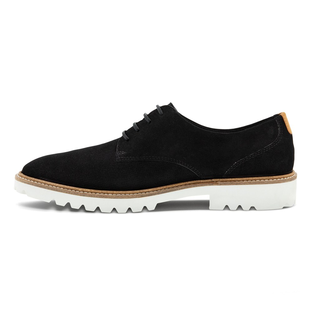 Womens Dress Shoes - ECCO Modern Tailored Laced Derby - Black - 4179DGIPE